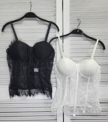 Корсеты женские (чёрные) оптом 67031459 8012