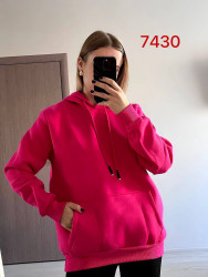 Худи женские на флисе ПОЛУБАТАЛ оптом 35789410 7430-6-37