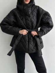 Куртки демисезонные женские (черный) оптом 84903751 063-1