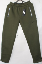 Спортивные штаны мужские на флисе (khaki) оптом 54270986 06-28