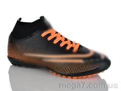 Футбольная обувь, Presto оптом 043-2 чорно-помаранч.