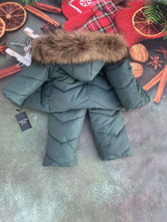 Костюми зимові дитячі (зелений) оптом NASHA TANYA