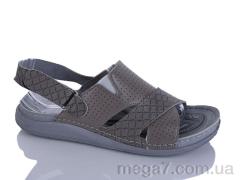 Сандалии, Oscar оптом 01-508 сірий к.