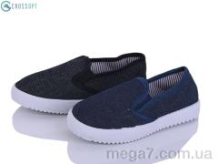 Слипоны, CROSSOPT оптом MJ18-GY1429 mix (25-30)