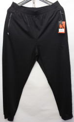 Спортивные штаны мужские БАТАЛ (black) оптом 53174209 QD-5-9