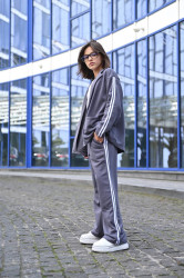 Костюмы юниор (2-ка) (темно-серый) оптом 74098531 2446-27