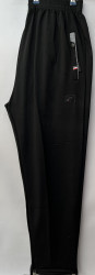 Спортивные штаны мужские БАТАЛ (black) оптом 68549107 116B-5