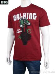 Футболка, BIG оптом 3707-121 bordo