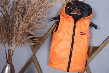 Жилетки двусторонние детские оптом 32698547 45535-17