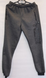 Спортивные штаны мужские на флисе (gray) оптом 05924867 03-11