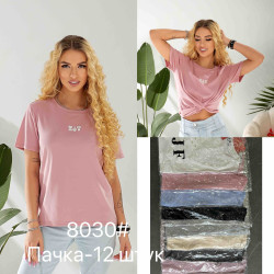 Футболки женские БАТАЛ оптом 47510269 JT-8030-71