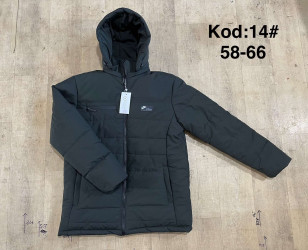 Куртки зимние БАТАЛ (чёрные) мужские оптом 38491072 14-1