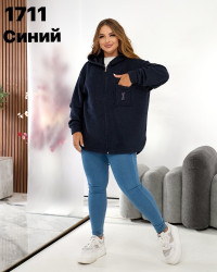 Кофты женские на велюре БАТАЛ оптом 19527084 1711-144