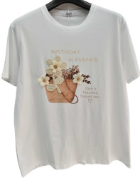 Футболки женские БАТАЛ оптом 54068917 26-08-264