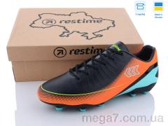 Футбольная обувь, Restime оптом DM023027-2 black-orange
