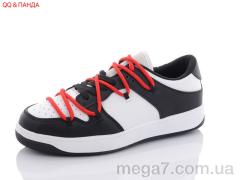 Кроссовки, QQ shoes оптом BK75 white-black