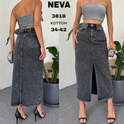 Юбки джинсовые женские NEVA оптом 71956423 3818-16