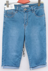 Бриджи джинсовые женские БАТАЛ LDM оптом 69738540 L9606С-3