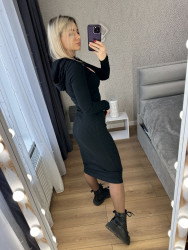 Сукні жіночі (чорний) оптом MILANOLOOK  