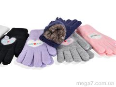 Перчатки, RuBi оптом 2537 (16см) хутро mix