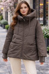 Куртки демисезонные женские БАТАЛ оптом 91583046 294-132