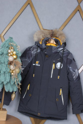 Куртки зимние детские (графит) оптом Китай 65712084 A-385-39