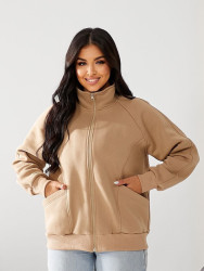 Худи женские на флисе оптом 56019247 224-204