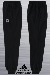 Спортивные штаны мужские БАТАЛ (black) оптом 91240756 4400-49