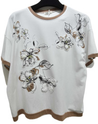 Футболки жіночі ПОЛУБАТАЛ оптом Kiss Me 