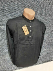 Рубашки мужские (черный) оптом 97483650 01-15