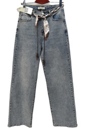 Джинсы женские MEECALOO ПОЛУБАТАЛ оптом 06154873 6143-187