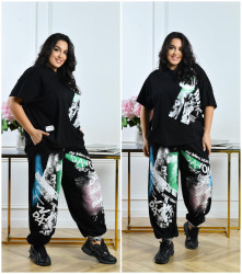 Костюмы женские БАТАЛ оптом 17205346 Т-2163-72