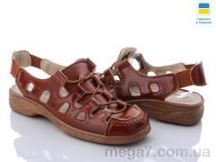 Босоножки, Summer shoes оптом 2115-1 коричневые резинка
