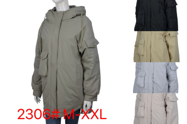 Куртки зимние женские (хаки) оптом 37416528 2306-33