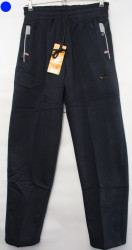 Спортивные штаны мужские на флисе (dark blue) оптом 37489152 A116-4