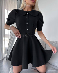 Платья женские (черный) оптом 48620135 9107-16