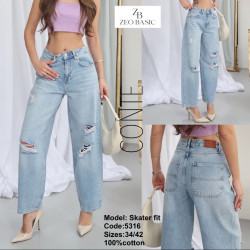Джинсы женские ZEO BASIC оптом 76214930 5316-6