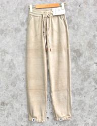 Спортивные штаны женские FUDEYAN (бежевый) оптом 50643721 3015-5-5