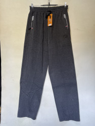 Спортивные штаны мужские БАТАЛ на флисе (gray) оптом 24763158 07-23
