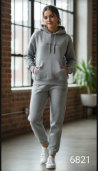 Спортивные костюмы женские на флисе оптом 01754629 6821-46