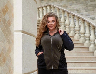 Спортивні кофти жіночі БАТАЛ оптом