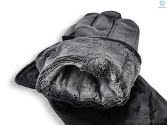 Перчатки, Королева оптом GN06-03М шкіра махра black