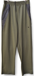 Спортивные штаны мужские БАТАЛ (хаки) оптом 93270186 03-9