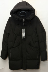 Куртки зимние женские DESSELIL БАТАЛ (черный) оптом 39261574 D910-5