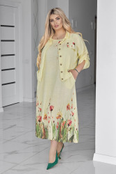 Костюмы женские БАТАЛ оптом Италия 13809746 2045-63