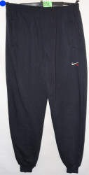 Спортивные штаны мужские БАТАЛ на флисе (dark blue) оптом 69254381 N22-37