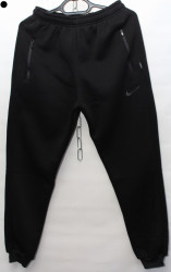 Спортивные штаны мужские на флисе (black) оптом 64203819 04-14