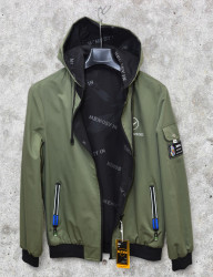 Куртки двусторонние мужские KZXN (зеленый) оптом 72840615 BL-013-2-45