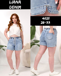 Шорты джинсовые женские ПОЛУБАТАЛ оптом 06512398 4025-63