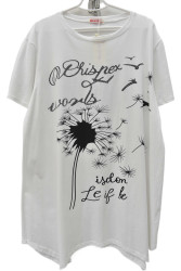 Футболки женские БАТАЛ оптом 30617948 8901-166